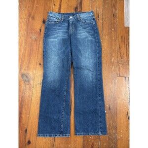 Lucky‎ Brand Dungarees Rider Fit Relaxed Long Length Jeans Womens Size 12/31
